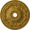Ekena Millwork Flagstone Ceiling Medallion (Fits Canopies up to 3 7/8"), 30"OD x 3 7/8"ID x 3 1/4"P, Pharaohs Gold CM30FLPGS - alternate 1